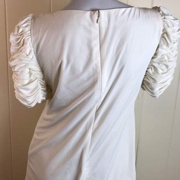 VINTAGE Ivory “Mother of the Bride” Ruffle Dress - Picture 4 of 6